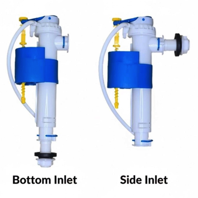 HardwareCity 2-IN-1 UNIVERSAL 15MM (1/2") CISTERN BOTTOM OR SIDE INLET Flushing Mechanism
