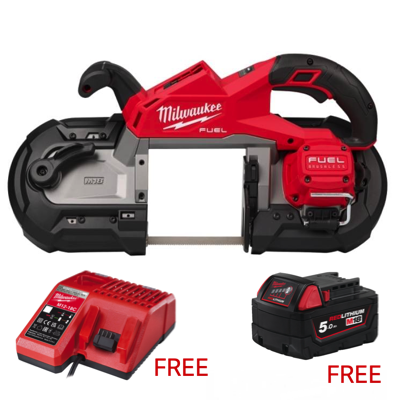 MILWAUKEE SPECIAL COMBO M18 Deep Cut Band Saw Kit Comes With 18V 5.0AH LI-ION BATTERY