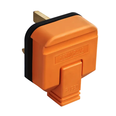 Masterplug Heavy Duty 13A 3-Pin Plug ORANGE