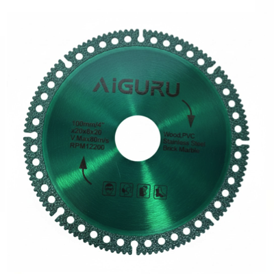 AIGURU MULTI DIAMOND CUTTING WHEEL 4"/100MM X 8MM X 20MM RPM1220