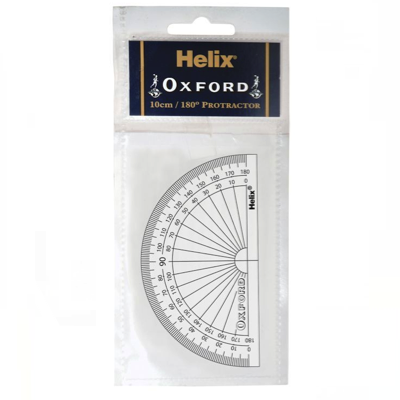 HELIX OXFORD PROTRACTOR 180 DEGREE 10CM
