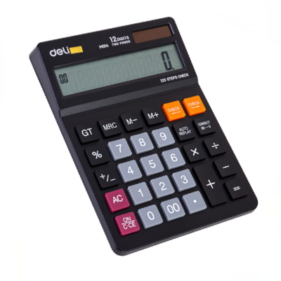 DELI CALCULATOR 12-DIGITS BLACK EM01420 MEDIUM