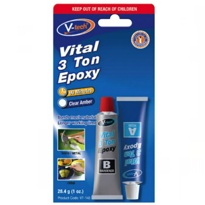 V-TECH VITAL 3-TON EPOXY SUPER STRONG Adhesive Glue A+B 28.4g VT-143
