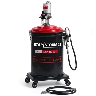 STARLSTORM Air Operated Grease Lubricator 40L (SUITABLE FOR 20L PAIL) AIGP-40L-75