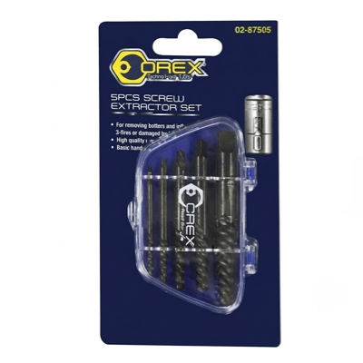 Orex 5PC Screw Extractor Set (SIZE 1 TO SIZE 5) 02-87505