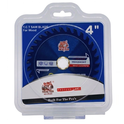 TIGER 4"/110MM X 20MM X 30T TCT SAW BLADE For Wood