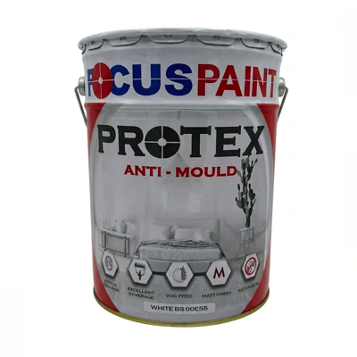 FOCUS PAINT PROTEX EMULSION ANTI-MOULD WHITE 20L