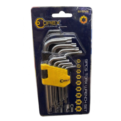 Orex 9PC TORX KEY WRENCH SET 02-52416