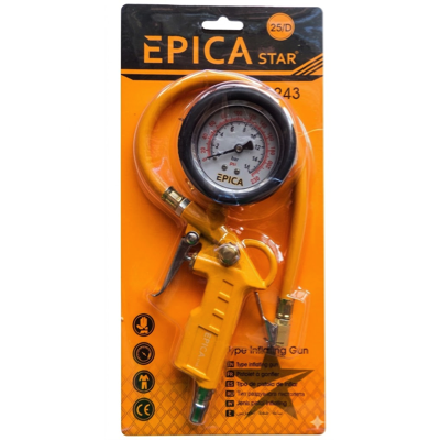 EPICA STAR Dial Tire Inflator With Gauge 243