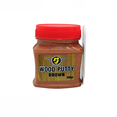 RJ LONDON WOOD PUTTY OIL-BASED BROWN 200g