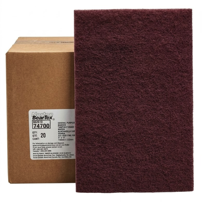 NORTON 66261074700 Abrasive Hand Pad 9" X 6" MAROON ALUMINIUM OXIDE