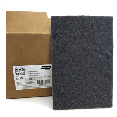 NORTON 66261063500 ULTRA FINE Abrasive Hand Pad 9" X 6" GREY SILICONE CARBIDE