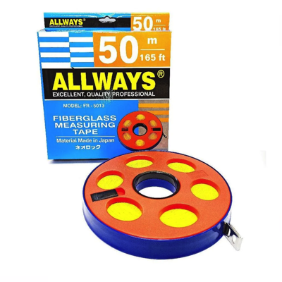 ALLWAYS 50M/165FT FIBERGLASS MEASURING TAPE
