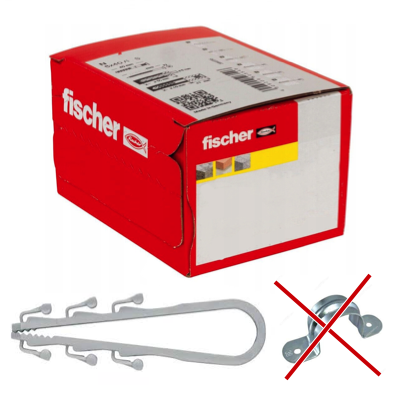 FISCHER CLIPFIX (EASY REPLACE FULL SADDLE CLAMPS) UP TO 13MM X 35MM 100PC/BOX