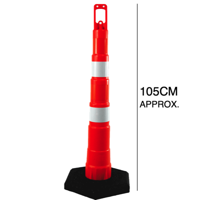 SAFETY 42"/1055MM CHANNELIZER TRAFFIC CONE HEAVY DUTY