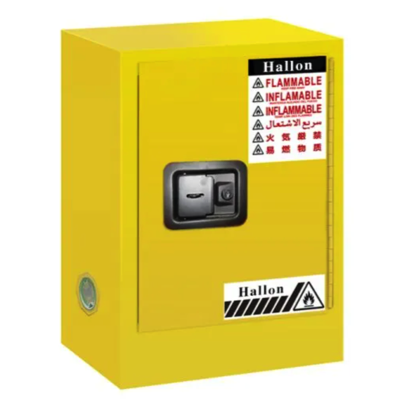 HALLON Flammable Storage Cabinet 12 GALLONS (45L) 1 Door, 1 Shelf HL100012Y
