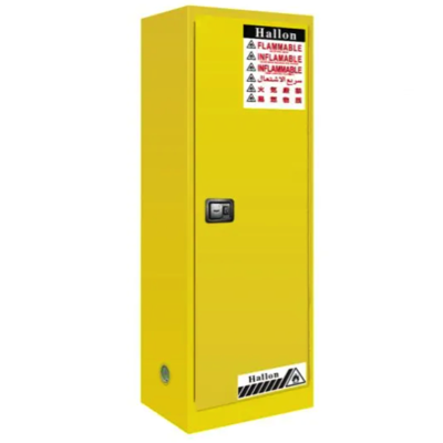 HALLON Flammable Storage Cabinet 22 GALLONS (83L) 1 Door, 2 Shelf HL100022Y