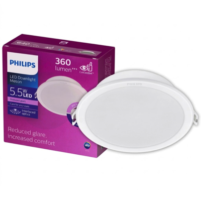 PHILIPS MESON 5.5W 3"/80MM LED RECESSED DOWNLIGHT ROUND