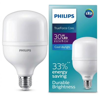 PHILIPS 30W E27 TRUEFORCE CORE HIGH INTENSITY DISCHARGE LED LAMP DAYLIGHT