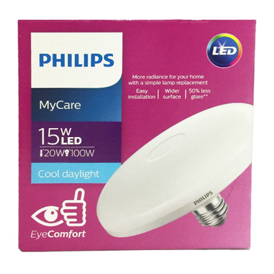 PHILIPS UFO LEDBULB 15W E27 DAYLIGHT 230K 1CT/6