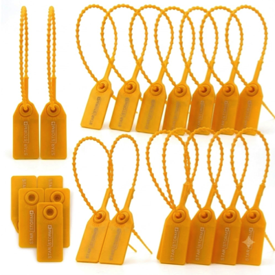 STARLSTORM 10"/250MM SECURITY SEAL TIES YELLOW 20PC/PACK