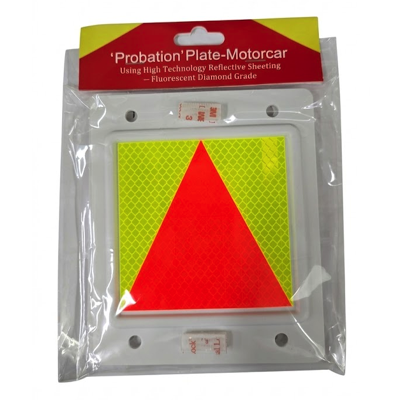 DRIVING REFLECTIVE PROBATION P-PLATE 2PC/PACK