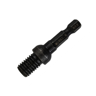 HardwareCity M10 3/8 Hex Adaptor For M10 X 1.5 Threaded Pads & Hole Saw Attachments
