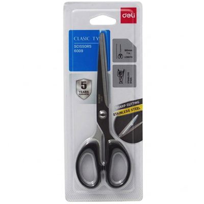 DELI 6009 STAINLESS STEEL SCISSORS 7"/180MM