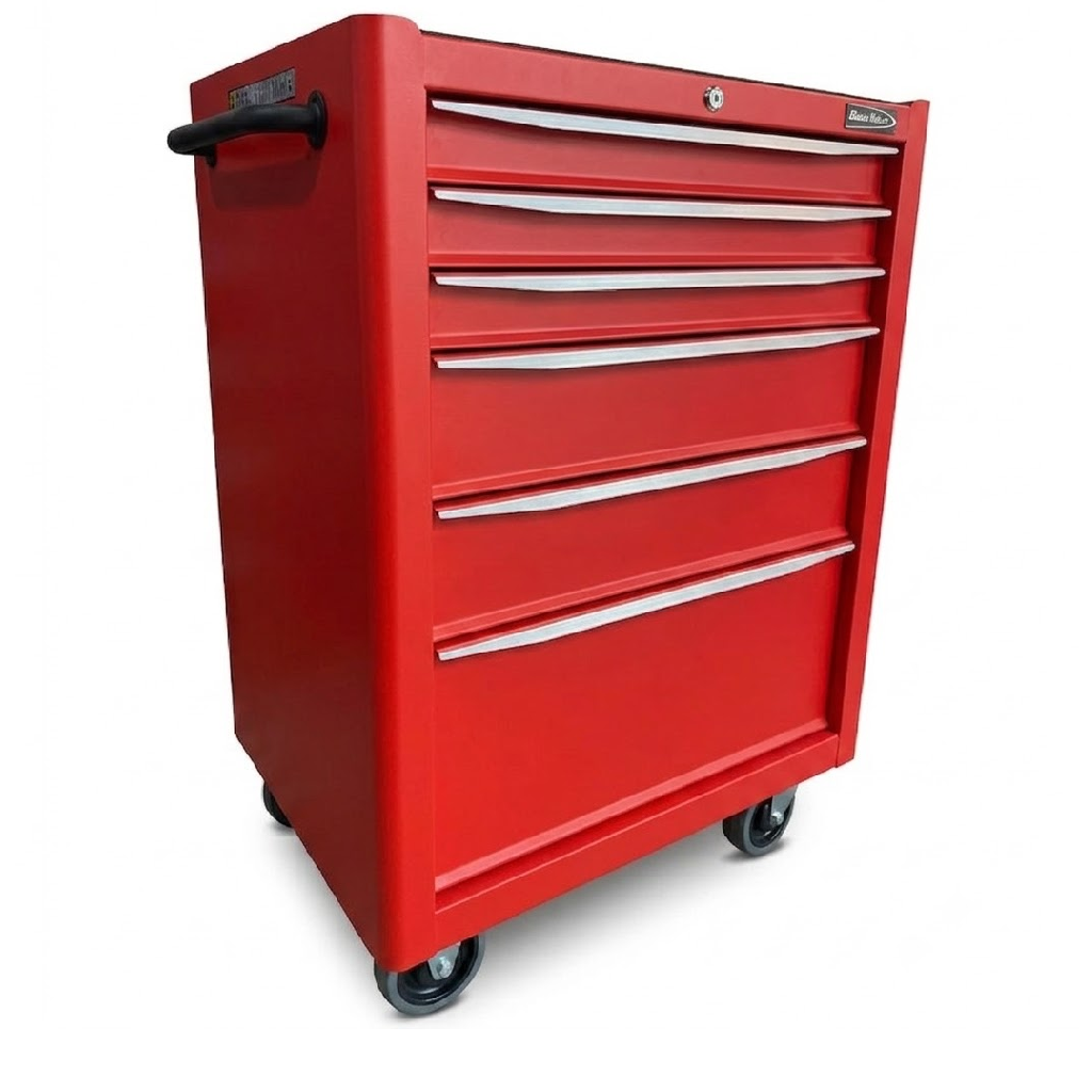 BluePoint KRB13006KPRR 6 Drawers Roller Cabinet RED MATT