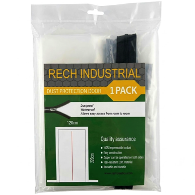 HardwareCity 120CM X 220CM DUST PROTECTION ZIP DOOR