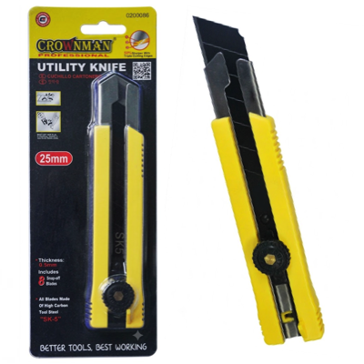 CROWNMAN 25MM UTILITY KNIFE SK5 BLADE 0200086