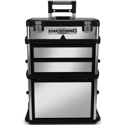 STARLSTORM ROLLING CONNECTOR TOOLBOX ORGANIZER CHROME