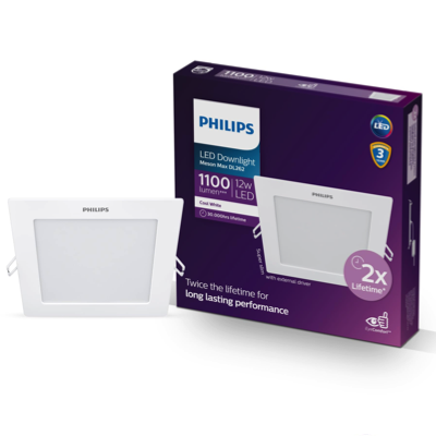 PHILIPS DL262 SQUARE 6"/150MM LED 12W DOWNLIGHT