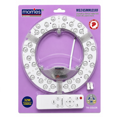 Morries 3360 LUMEN 32W LED CIRCULAR MAGNETIC CEILING PANEL MS245MMLCLRF