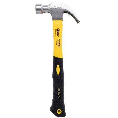 Orex CLAW HAMMER WITH FIBREGLASS HANDLE 27MM