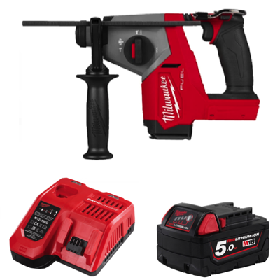 MILWAUKEE FUEL M18 1 X 5.0AH FHAC16 16MM COMPACT SDS-PLUS ROTARY HAMMER PROMO