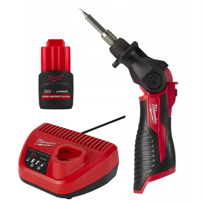 MILWAUKEE M12 1 X 12V 2.5AH LI-ION SI METAL WORKING SOLDERING IRON PROMO