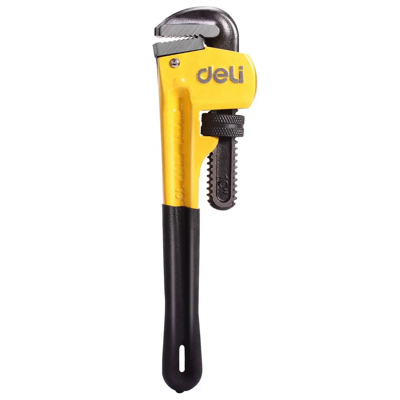 DELI PIPE WRENCH 10"/250MM STEEL ALLOY EDL2510