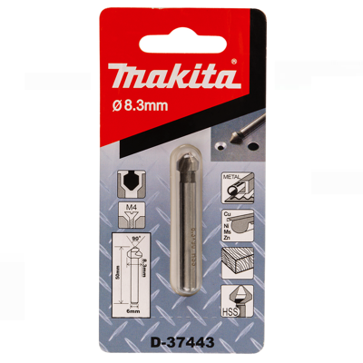 Makita D-37443 Countersink Bit 90 DEGREES HSS 8.3MM