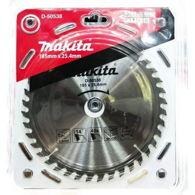 Makita D-50538 185MM (7-1/4") Circular Saw Blade For Wood 40T