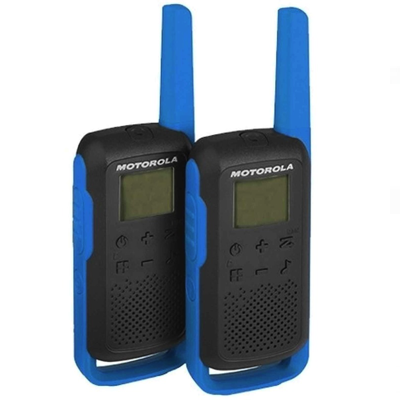 MOTOROLA WALKIE TALKIE TLKR T62 (1 PAIR) 8KM RANGE