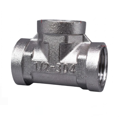 HardwareCity PA508 1/2" X 1/2" X 1/2" FEMALE TEE STAINLESS STEEL