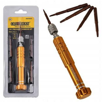 CROWNMAN S2 Material 5-IN-1 Precision Screwdriver Set With Strong Magnetic 0605605