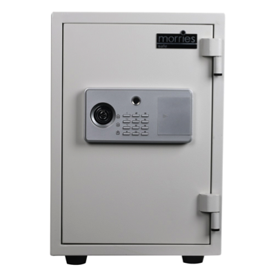 Morries Fire Resistant BIOMETRIC / DIGITAL / KEY SAFE - EST 28KG MS16TUF-WH