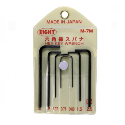 EIGHT HEX L-Wrench In Vinyl Pouch