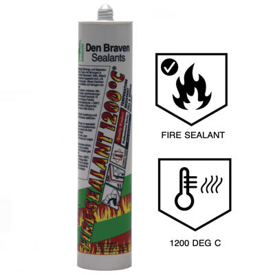 Zwaluw Fire Sealant 1200 DEGREE CELCIUS High Temperature Resistant 310ML BLACK