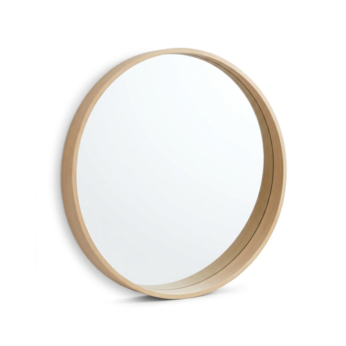 HardwareCity GLC RUBBER WOOD FRAME MIRROR WITH SHELVING 4001WS/WHITEWASHED