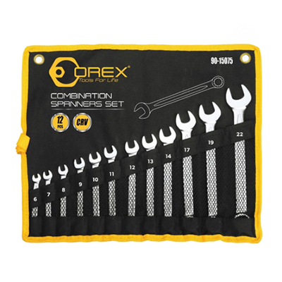 Orex 12PC COMBINATION WRENCH SET (6MM-22MM) 90-15075