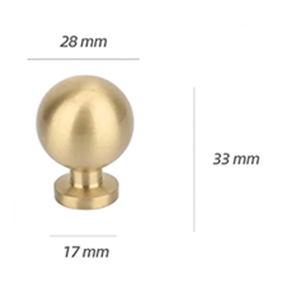 VINOGA Solid Brass Cabinet Knob V002