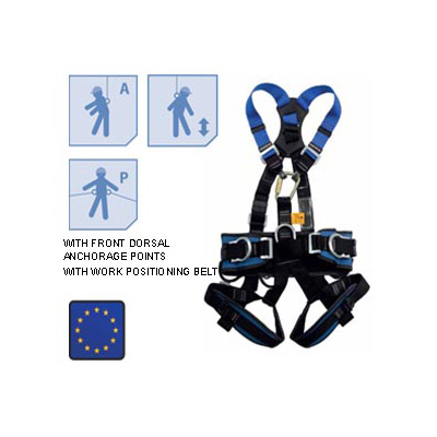 Worksafe WSFAB170-01 FULL BODY Harness W/ Front Dorsal Anchorage Points Work Positioning Belt